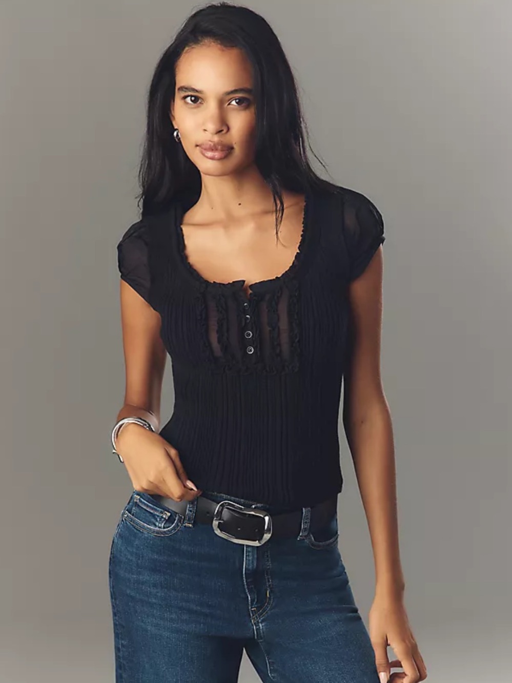 Anthro Maeve knit top - new - size large